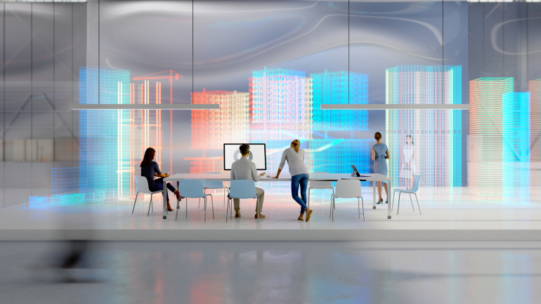 Business people in a meeting room